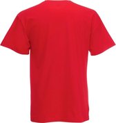 Set van 2x stuks basic rode t-shirt voor heren - voordelige 100% katoenen shirts - Regular fit, maat: XL (42/54)