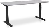 Zit-sta bureau elektrisch verstelbaar - MRC PRO-L 2.0 NEN-EN 527 |  140 x 80 cm |  frame zwart - blad grijs | memory functie met 4 standen | 150kg draagvermogen