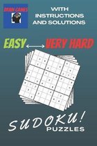 Brain Games Sudoku Puzzles Easy Very Hard With Instructions And Solutions