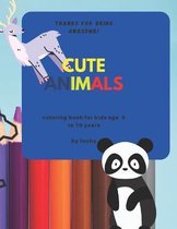 cute animals coloring book for kids