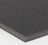 Standaard foamboard 5,00 mm 70 x 100 cm zijdes: Zwart/Zwart kern: Zwart (10 platen)