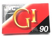 Cassette JVC GI 90 à position normale - Idéal pour tous les besoins d'enregistrement / Cassette Blanco scellée / Platine cassette / Walkman