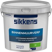 Sikkens - Binnenmuurverf - Muurverf - Mengkleur - Ivoorgrijs - 5 Liter