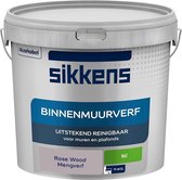 Sikkens - Binnenmuurverf - Muurverf - Mengkleur - Rose Wood - 5 Liter