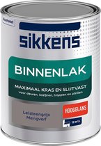 Sikkens Binnenlak - Verf - Hoogglans - Mengkleur - Leisteengrijs - 1 liter