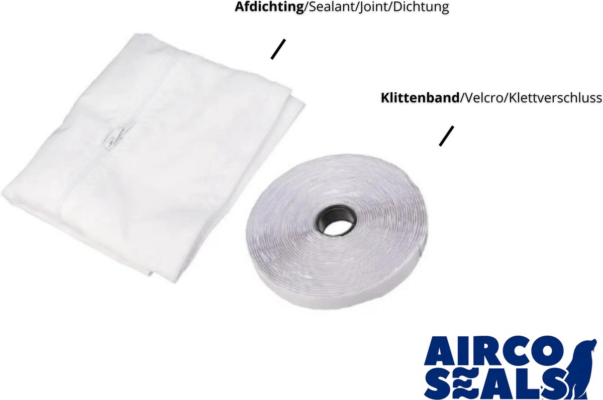 Kit d'étanchéité pour climatiseur mobile Axelair - Pour fenêtre à vantail -  830 cm de longueur de