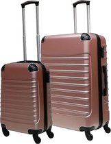 Castillo Quadrant 2 delige ABS Kofferset (XL + S) - Rosé Gold