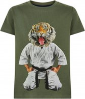 The New t-shirt jongens  - groen - Uke TN3586 - maat 98/104