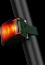 Bookman Curve Fietsverlichting - LED Achterlicht - Oplaadbaar via USB - Compact Design - Grijs