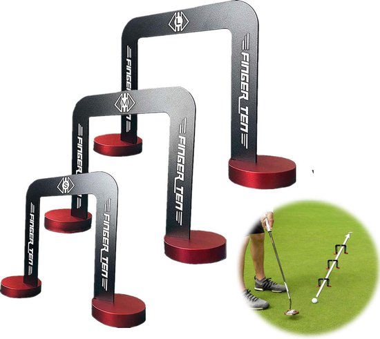 Foto: Firsttee golf putting gates training holes hole in one accessoires sport putten cadeau golftrainingsmateriaal golfset trainingsmaterialen golfballen putting trainer mat trolley oefenen swing oefen pratice net