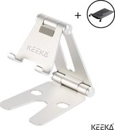 Keeka® - Telefoonhouder / Telefoonstandaard - Tablethouder / Tablet Standaard - Aluminium - Lichtgewicht - Opvouwbaar - Krasvrij - Universeel - Geschikt voor iPhone, Samsung, iPad Air/Pro