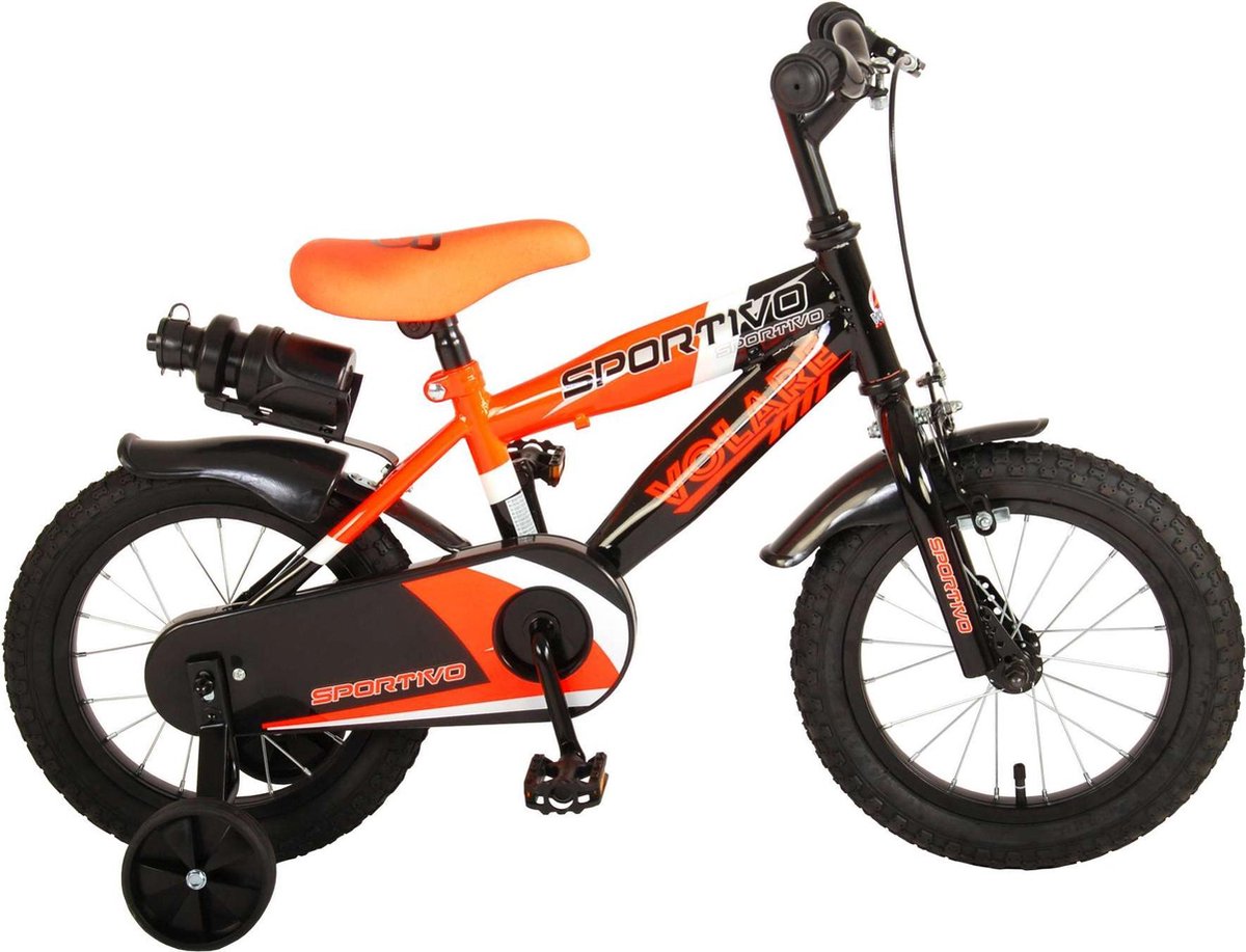 2Cycle BMX - Vélo pour enfants Fun - 14 pouces - Zwart - Vélo pour garçons