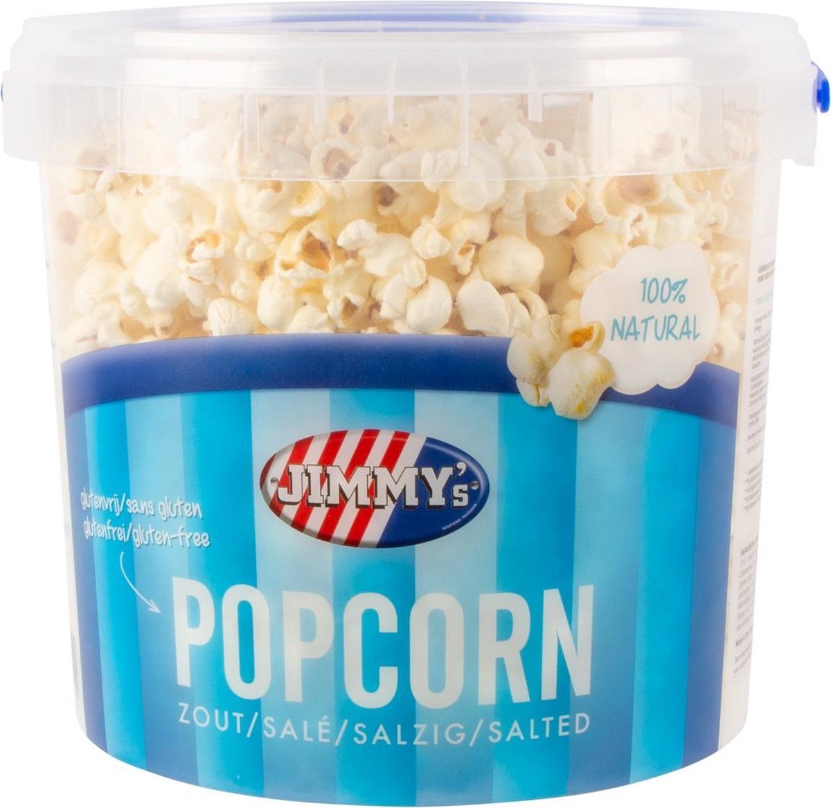 Jimmy's Popcorn - Zout - Bucket Popcorn - Emmer Popcorn - 140 gram | bol.com