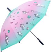Unicorn paraplu - Kind - Roze