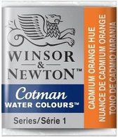 W&N Cotman Aquarelverf Half Napje Cadmium Oranje Hue