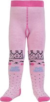 Warme Babymaillot (fleece binnenkant), Prinsesje, roze | Maat 80-86 (0-12 mnd).