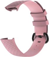 YPCd® Siliconen bandje - Fitbit Charge 3 - Roze - Large