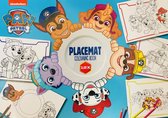 Nickelodeon Paw Patrol 12X set de table à colorier