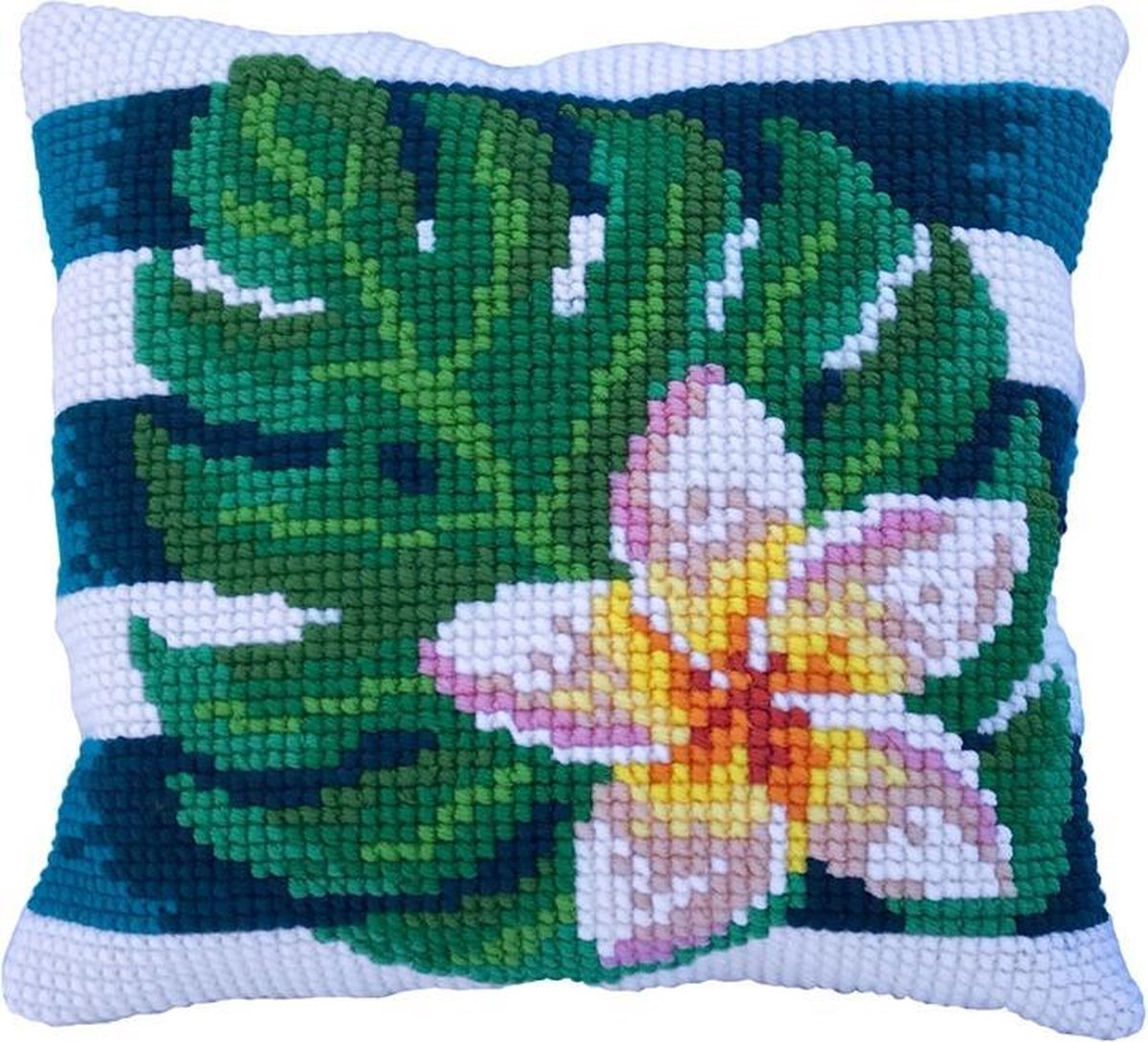 Needleart World Frangipanni Shade Kruissteekkussen pakket