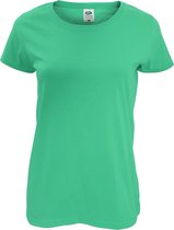 Fruit Of The Loom Dames/ Vrouwen Dames-Fit Original T-Shirt met Korte Mouwen (Zwart)