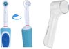 foto van Happy Goodz 1 stuk Elektrische Tandenborstel kapje opzetstuk Hoesje - Tandenborstelhouder- Beschermhoes voor opzettandenborstel  Oral-b - Reis Accessoires - Travel Case voor Tandenborstel - Reisetui Koker  - 1 stuk exclusief tandenborstel