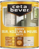 CetaBever Binnen Deur, Kozijn & Meubel Beits - Zijdeglans - Kalk - 750 ml