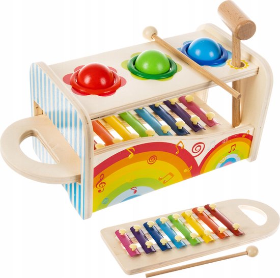 Tiny Keyboard Glockenspiel pour enfants Coloré musique xylophone avec Mallet 