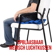 Zit Luchtkussen voor (kantoor)stoel, Auto, Rolstoel, Zwangerschap - Orthopedisch Zitkussen / Stuitkussen - Decubitus Doorlig Preventie