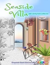 Seaside villa adult coloring books architecture