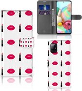 Telefoonhoesje Geschikt voor Samsung Galaxy A71 Beschermhoes Lipstick Kiss