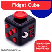 Fidget Cube "Zwart - Rood" - Pop It Fidget Toy - Friemelkubus - Anti Stress Speelgoed - Hoogsensitiviteit - Stressbal voor Hand - Fidget Toys - Fidget - Globbles