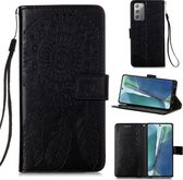 Voor Samsung Galaxy Note20 Dream Catcher Afdrukken Horizontale Flip Leren Case met Houder & Kaartsleuven & Portemonnee & Lanyard (Zwart)