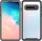 Voor Samsung Galaxy S10 Sterrenhemel Effen Kleur Serie Schokbestendige PC + TPU Beschermhoes (Zwart)