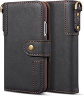 Voor iPhone 11 Pro koeienhuid textuur horizontale flip lederen tas, met houder & kaartsleuven & portemonnee & lanyard (zwart)