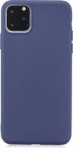 Frosted effen kleur TPU beschermhoes voor iPhone 11 Pro Max (koningsblauw)
