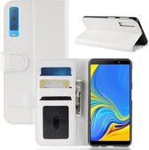 Voor Galaxy A7 (2018) / A750 Crazy Horse Texture Horizontale Flip Leren Case met Houder & Kaartsleuven & Portemonnee (Wit)