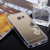 Voor Galaxy J3 Prime acryl + TPU galvaniserende spiegel beschermende achterkant van de behuizing (goud)