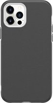 Zakelijke stijl PU + pc-beschermhoes voor iPhone 12 Pro Max (grijs)