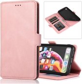 Voor iPhone XR Retro Magnetische Sluiting Horizontale Leren Flip Case met Houder & Kaartsleuven & Fotolijst & Portemonnee (Rose Goud)