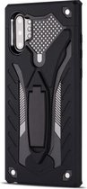 Voor Galaxy Note 10+ schokbestendige TPU + pc-beschermhoes met houder (zwart)