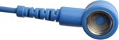Killstat Spiral Wristband Push Button Blue 1.8m x 10mm