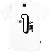 KMDB Shirtje Tee 1e verjaardag White Unisex Wit - Maat 74