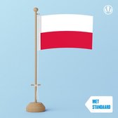 Tafelvlag Polen 10x15cm | met standaard