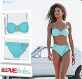 BOHO bikini’s top – exclusive bandeau – turquoise - L - Cup C
