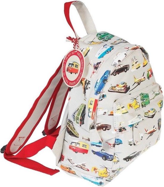 Rex London - Mini Backpack - Sac à dos pour tout-petit - Sac à dos - "Vintage Transports" - Véhicules - 28x21x10cm - 5ltr