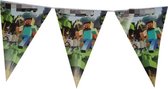 ProductGoods - Minecraft slinger - Minecraft vlaggenlijn versiering 2,3 meter - Feestdecoratie - 10 vlaggen - Kinderfeestje Decoratie - Minecraft