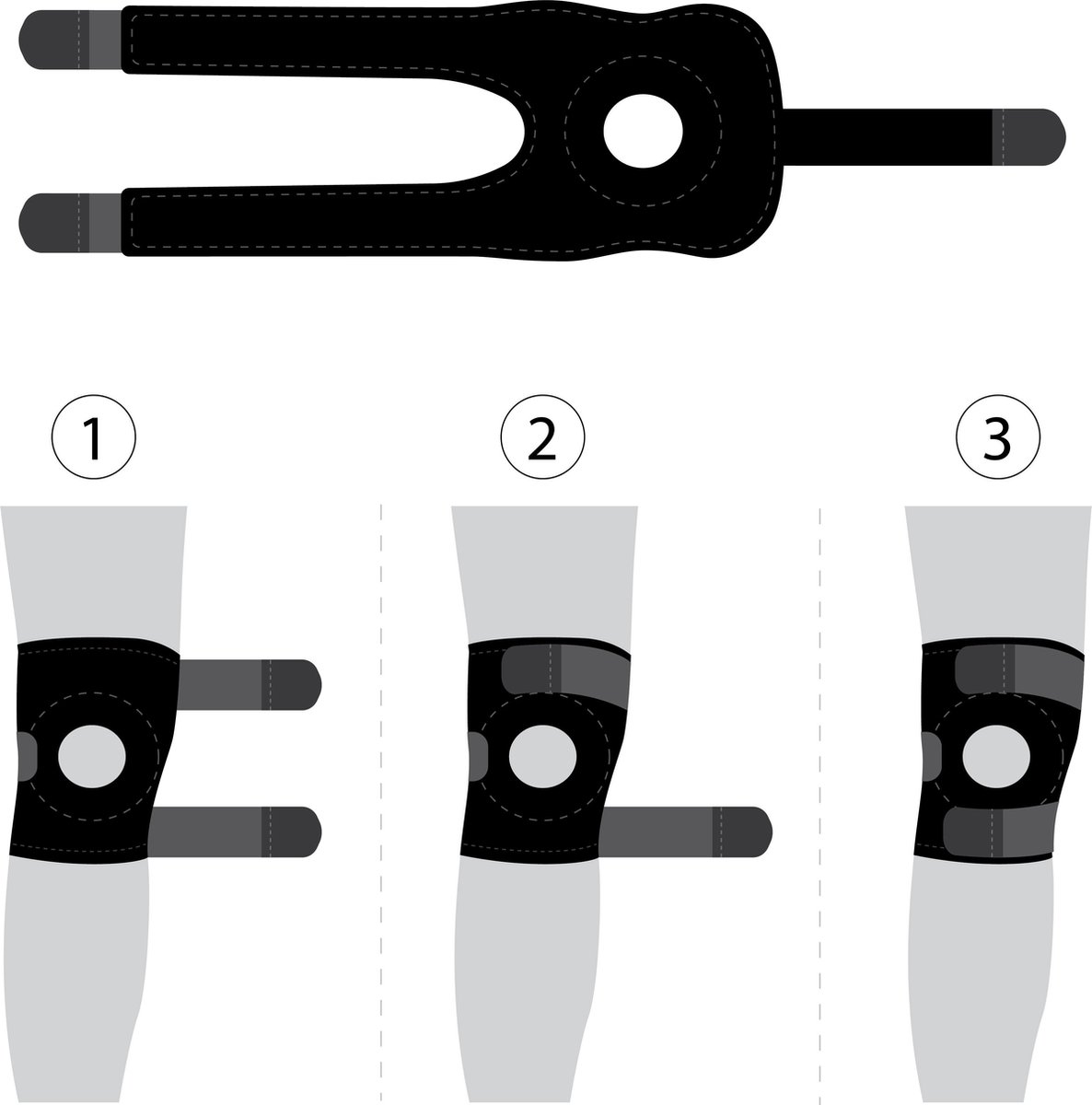 BRACOO KS10 Kniebandage - Verstelbare Neopreen Kniebrace - Rechter/Linker Knie - Patella Stabilisator Opening - Roze — afbeelding 5