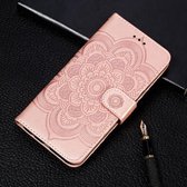 Voor Xiaomi Redmi K30 Mandala Embossing Patroon Horizontale Flip Leren Case met Houder & Kaartsleuven & Portemonnee & Fotolijst & Lanyard (Rose Goud)