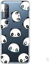 Voor Xiaomi Mi 10 5G schokbestendig geverfd transparant TPU beschermhoes (Emoji Bear)