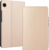 Voor Huawei MatePad T8 / C3 8 inch Spanning Elastische Textuur Horizontale Flip Leren Case met Houder (Goud)